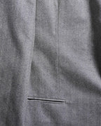 GIORGIO ARMANI/ Pure Cashmere Herringbone Oversized Tailored Jacket Gray