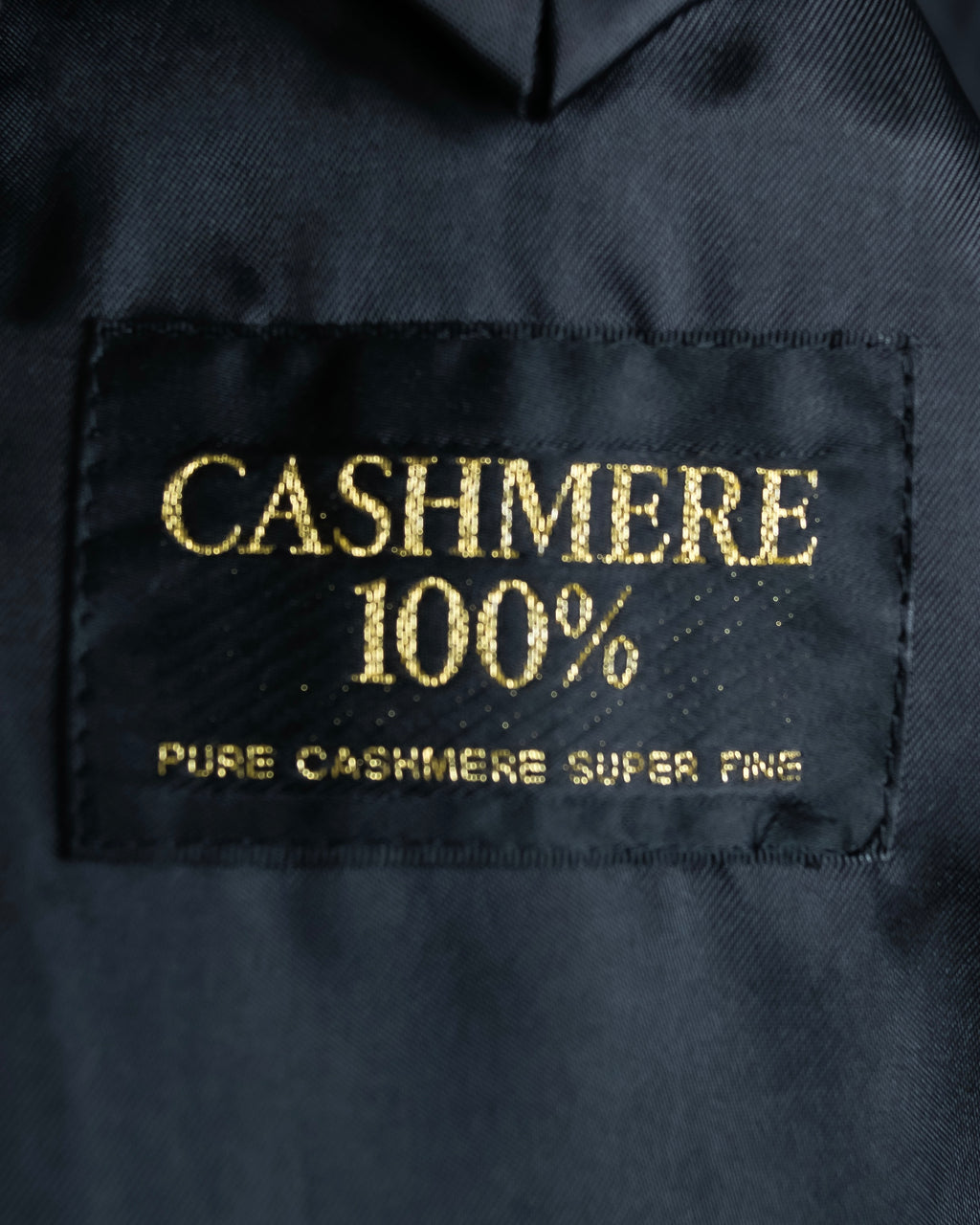 "GIANNI VALENTINO" 100% cashmere oversized chesterfield coat