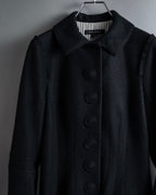 "Marc Jacobs" A soft flowing flared silhouette long coat