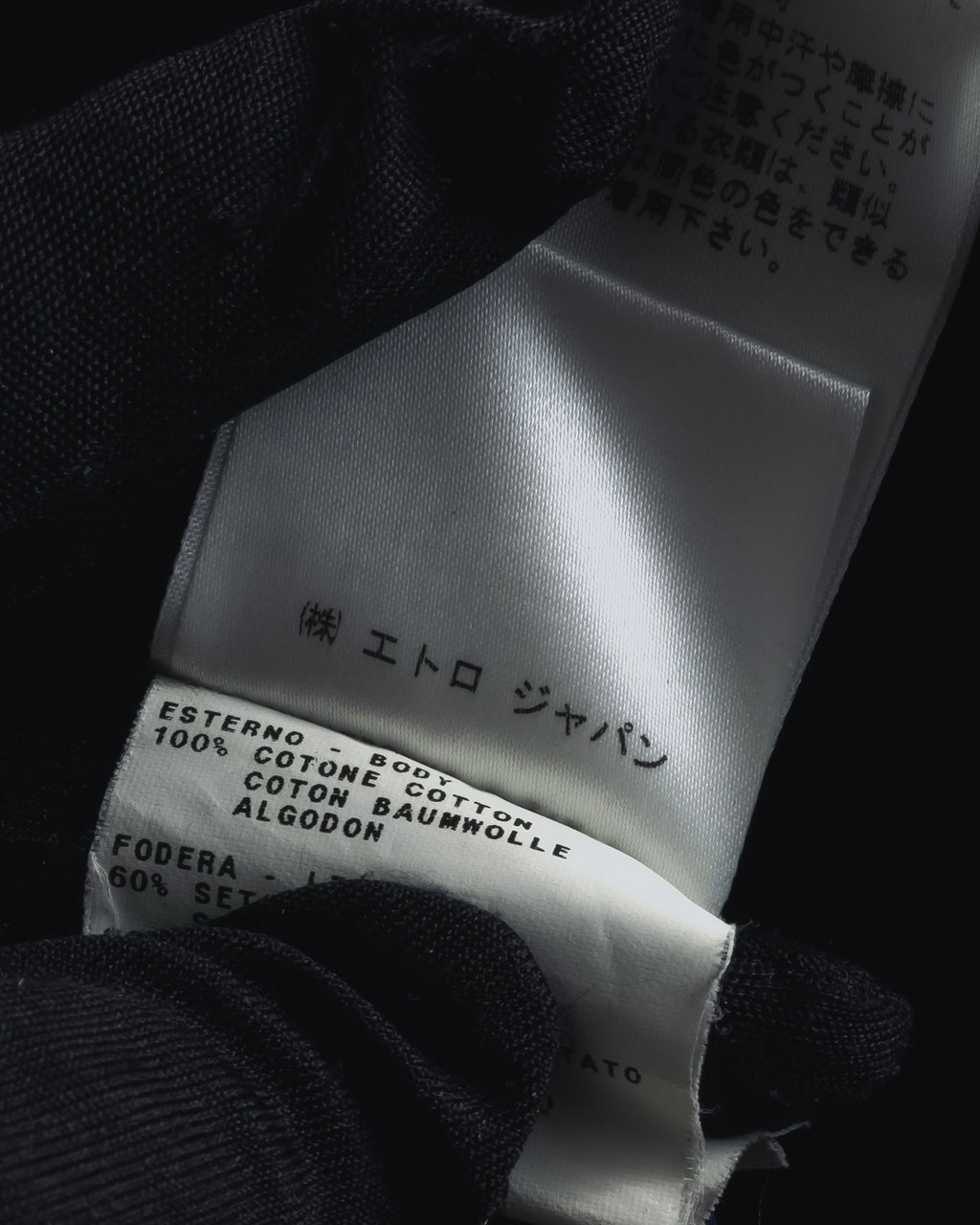 "ETRO" 08AW graphic-lined double-breasted coat