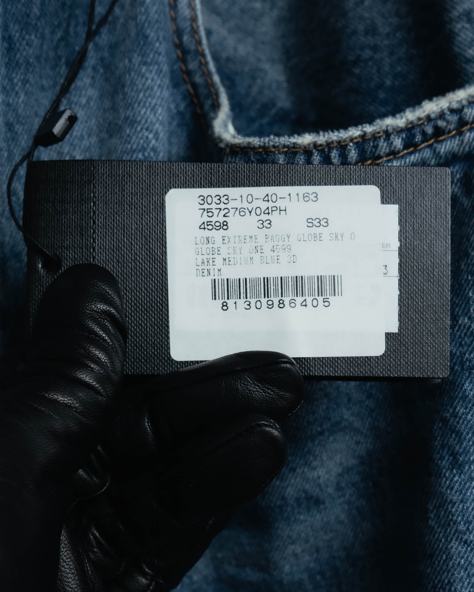 -SPECIAL- “SAINT LAURENT” 2023’s Long extreme baggy faded denim jeans