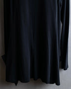 "YOHJI YAMAMOTO +NOIR" 21SS Drape panel design oversized shirt jacket
