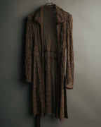 -SPECIAL- “VALENTINO ROMA” 1998-2008 Lace belted sheer coat dress