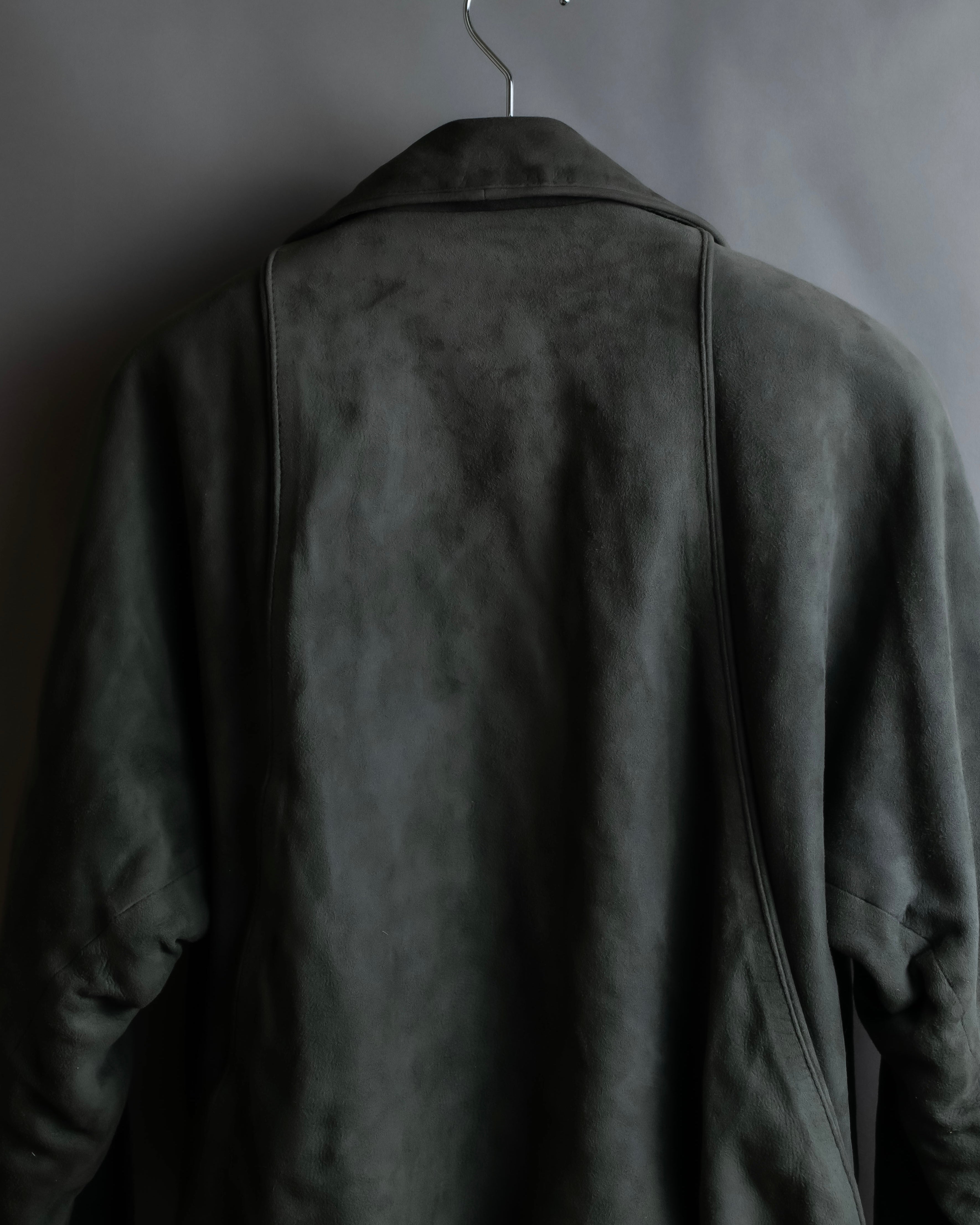 "LOEWE" Box silhouette suede leather blouson
