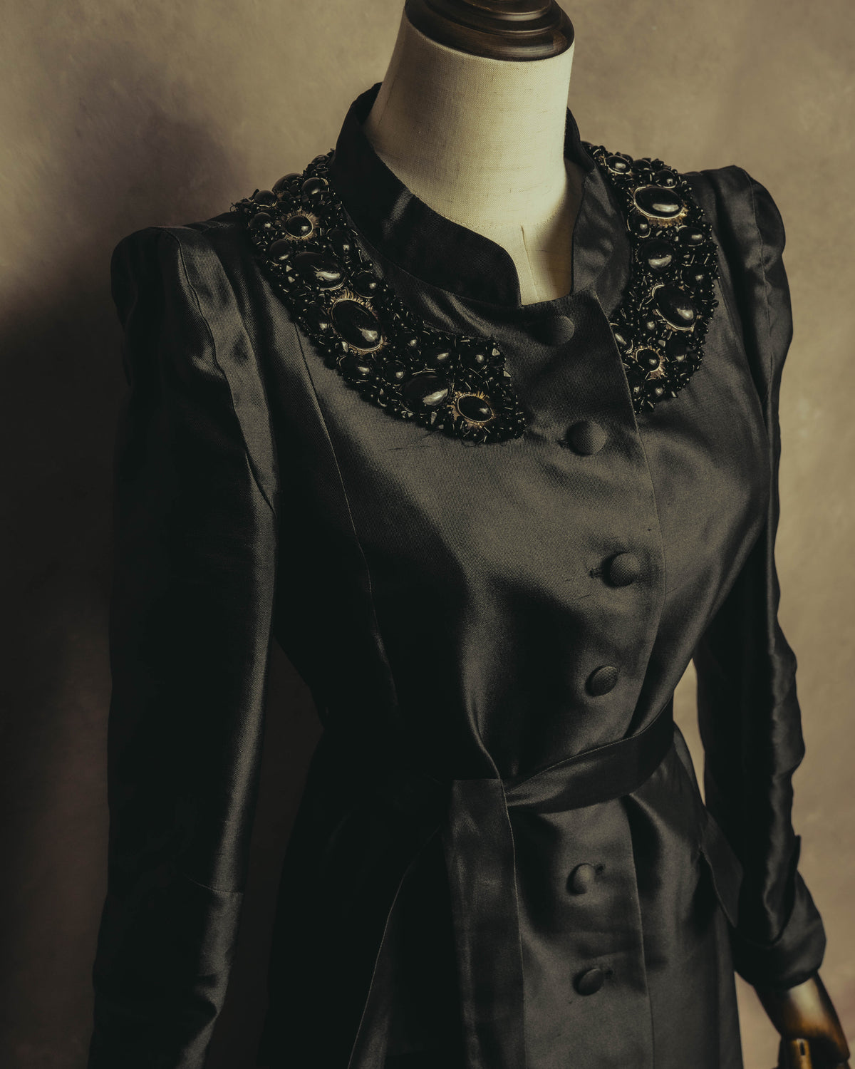 "CELINE" 00's Embellished silk coat