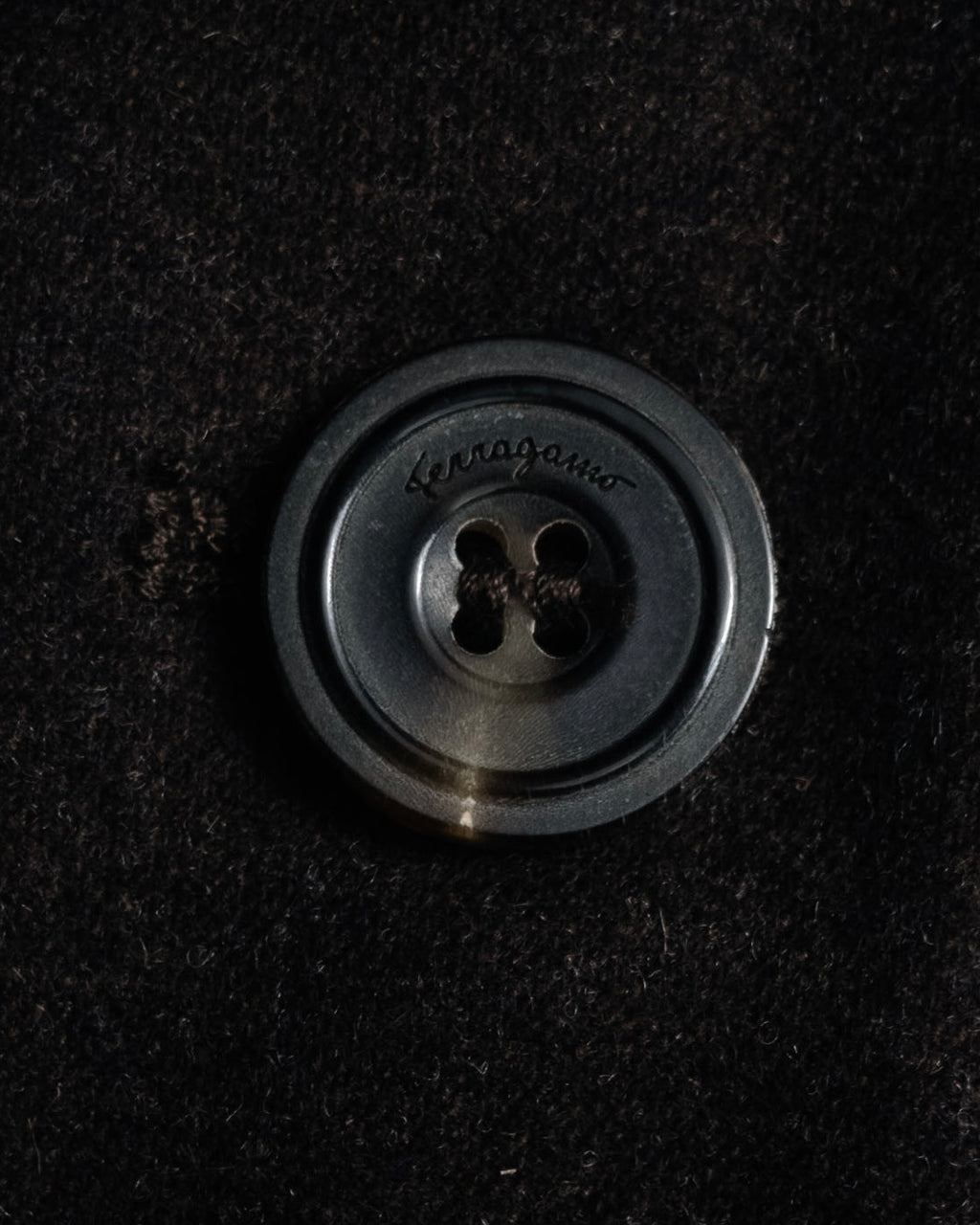 “Salvatore Ferragamo” 2000’s Four button tailored wool blend jacket