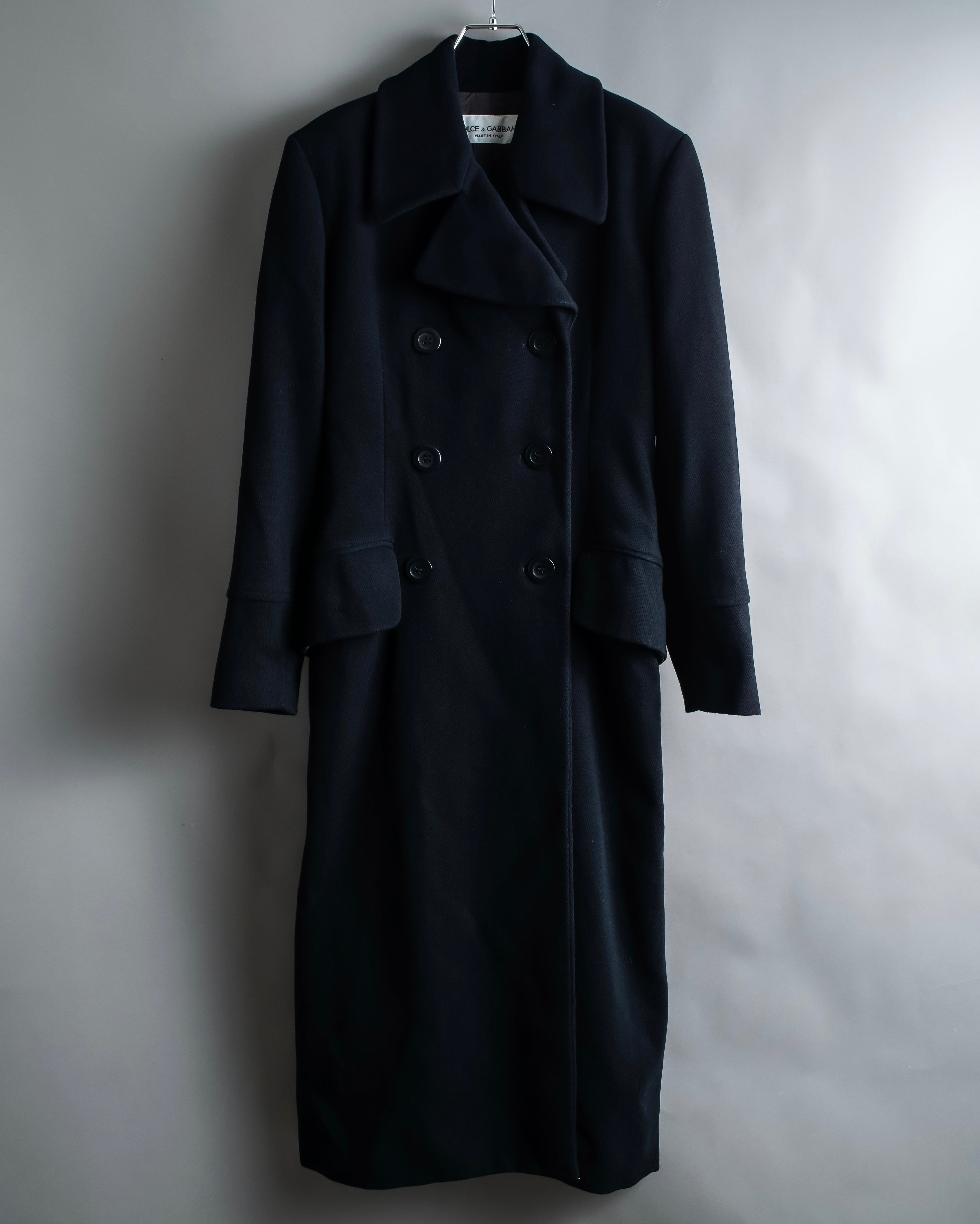 "DOLCE &amp; GABBANA" Maxi length double breasted chesterfield coat