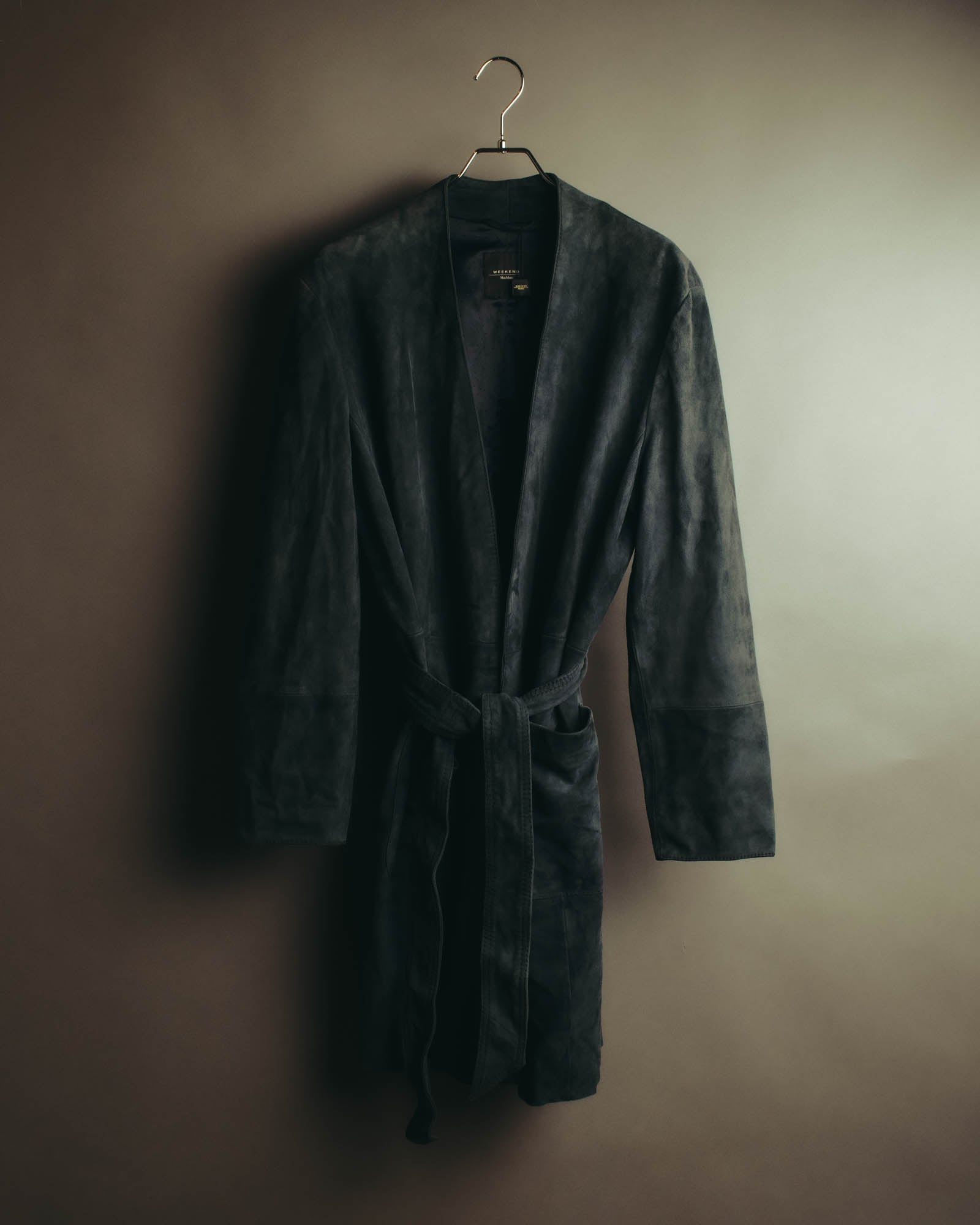 "WEEKEND Max Mara" 10's Soft suede goat leather robe coat