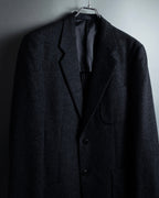 "BURBERRY" Marbled wool unlined tailored jacket