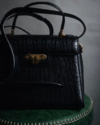 –SPECIAL– "Valentino Garavani"
1985-95 Croc embossed trapezoid top handle bag