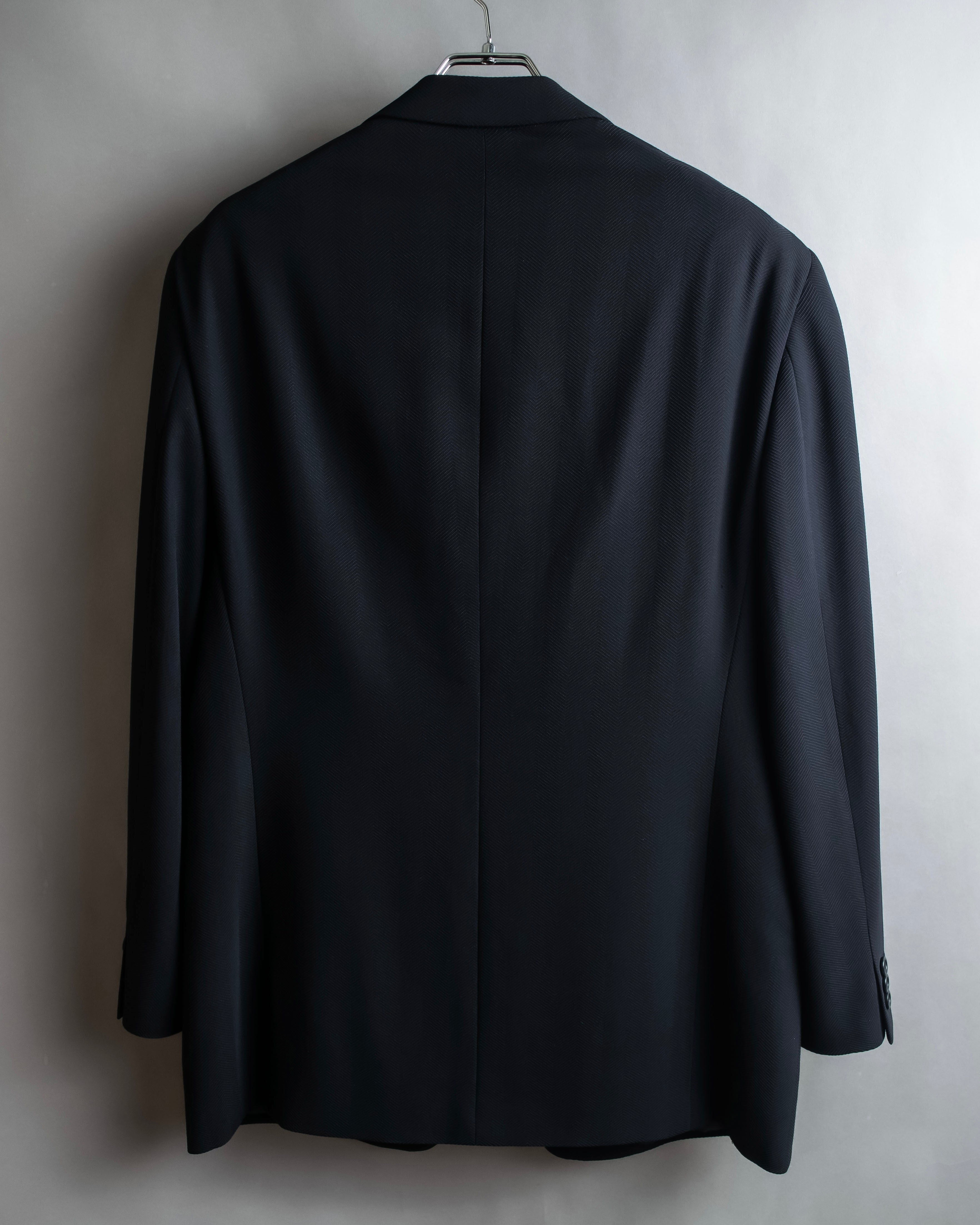 "ARMANI COLLEZIONI" Herringbone weave classical detail set up