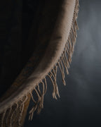 "Christian Dior" Ornamental jacquard fringe stole