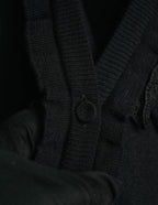 "RED VALENTINO" 10's Feminine merino wool knit cardigan