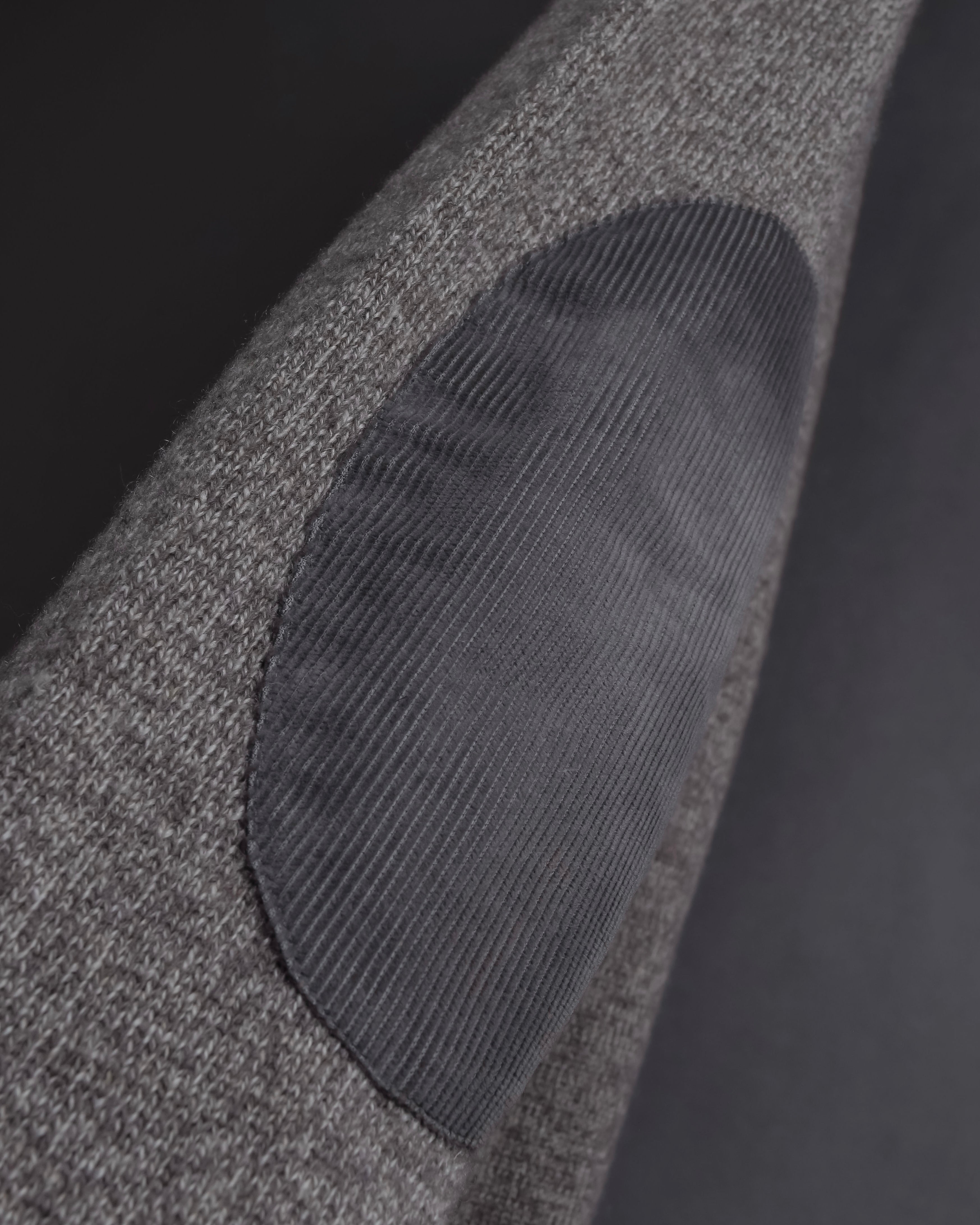 "MAISON MARGIELA" 13AW Patch accented low gauge wool cardigan