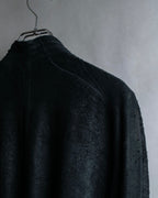 "ISAAC SELLAM" Cut-off design belted leather jacket