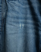 -SPECIAL- “SAINT LAURENT” 2023’s Long extreme baggy faded denim jeans