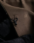 "CHANEL" Side button design pleated flared skirt