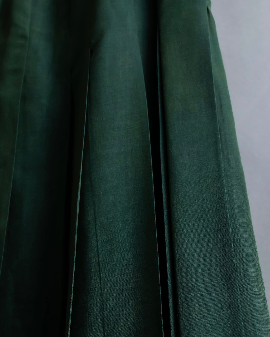 "PRADA" 100% silk pleated flared maxi skirt