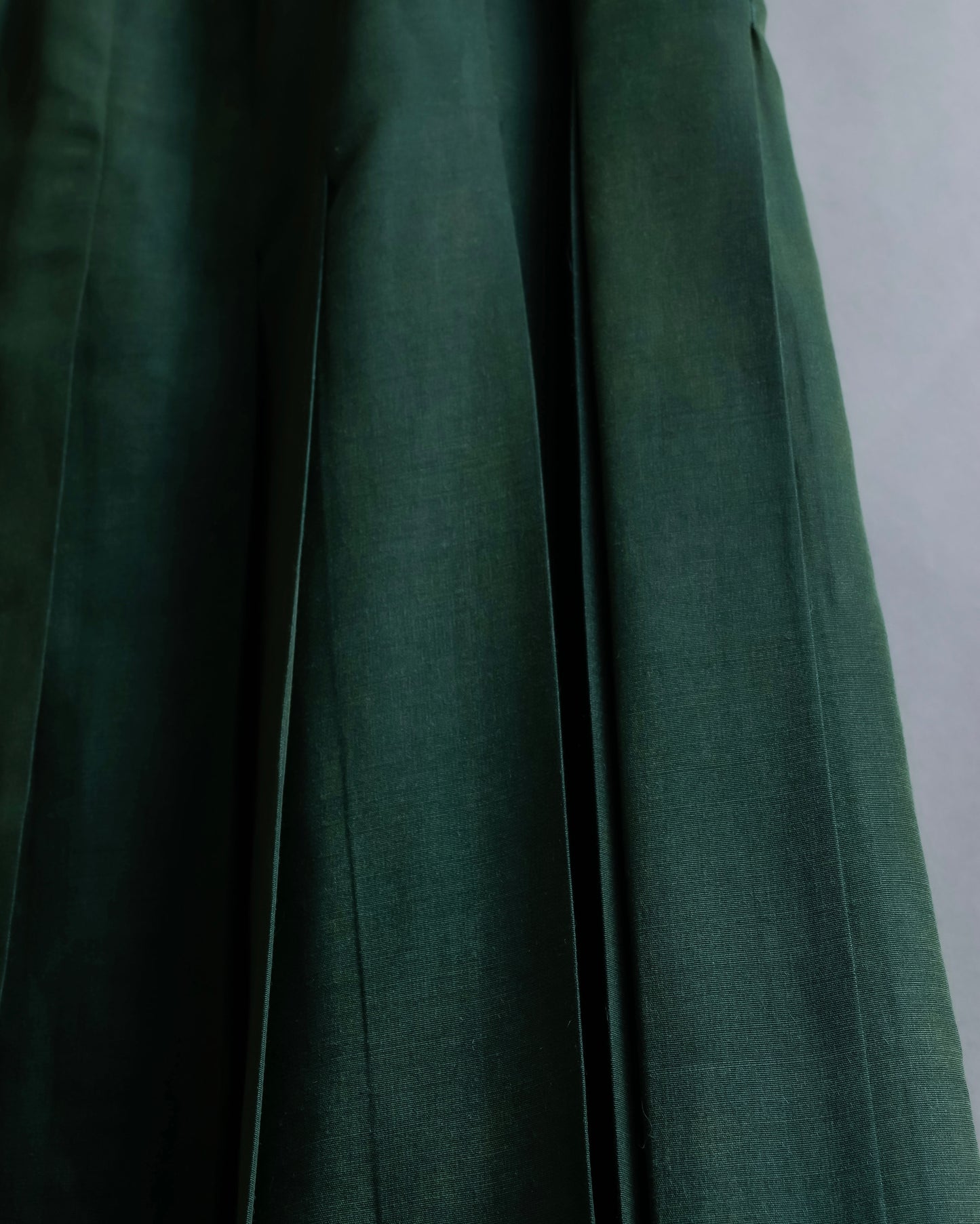 "PRADA" 100% silk pleated flared maxi skirt