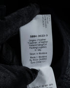 -SPECIAL- "Rick Owens" 15AW Beautiful wrinkles front zip leather jacket