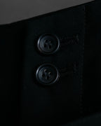 "YOHJI YAMAMOTO +NOIR" Asymmetrical slit sarouel slacks