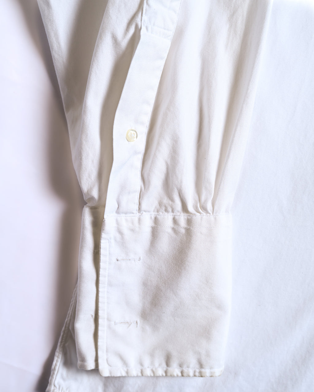 BROOKS BROTHERS/ Relax Fit Cotton French Cuff Shirt White