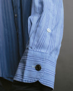 "Hermès" 90's-00's Striped cotton button-down shirt