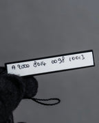 "CHANEL" Black camellia motif brooch