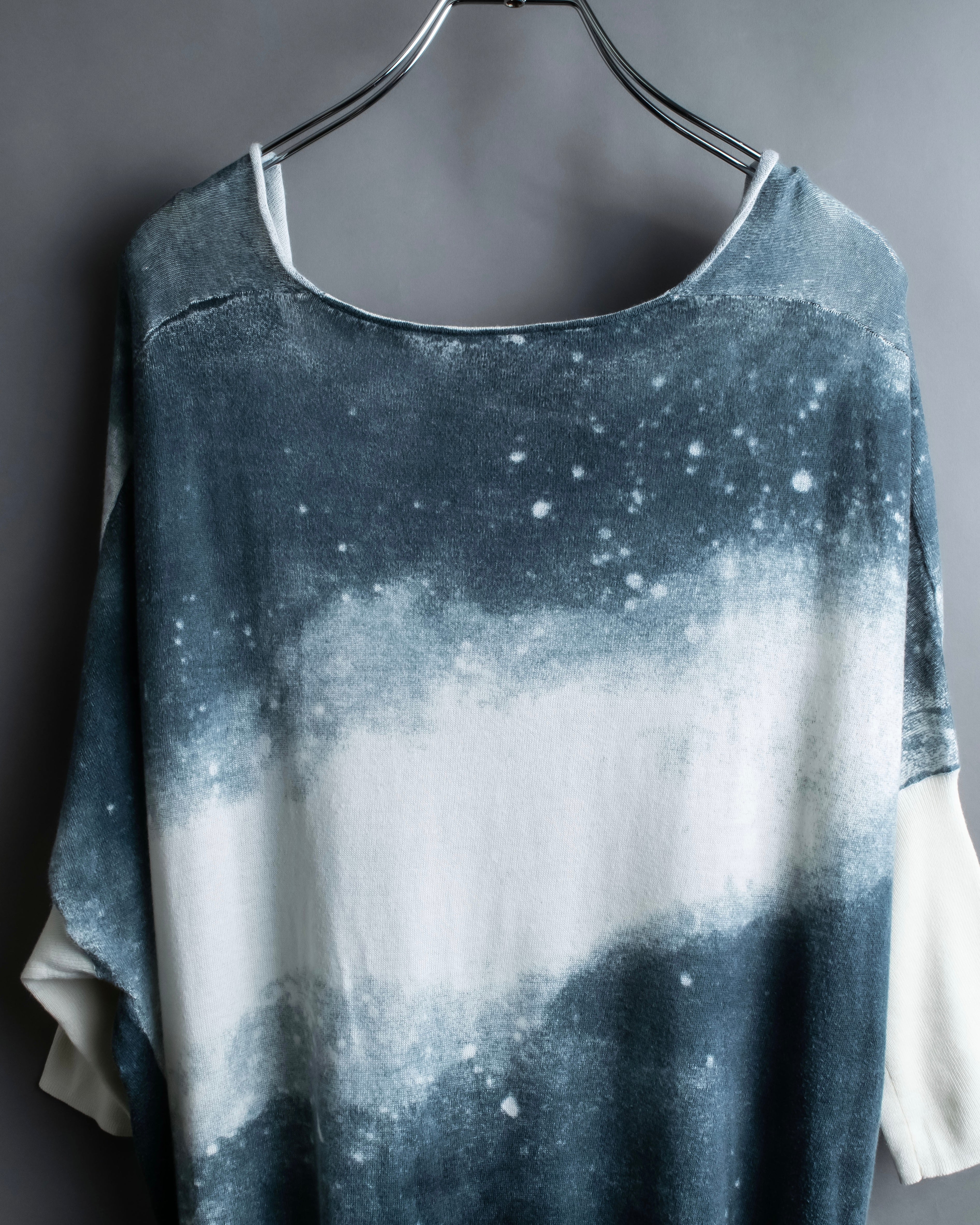 "DIESEL" Space pattern full graphic long tops