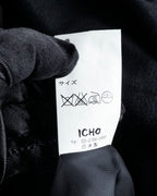 "TORUICHOU" Muffler-style collar military detail coat