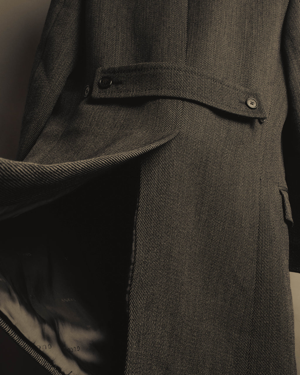 “GUCCI” Late 90’s-early 00’s military double breasted wool coat