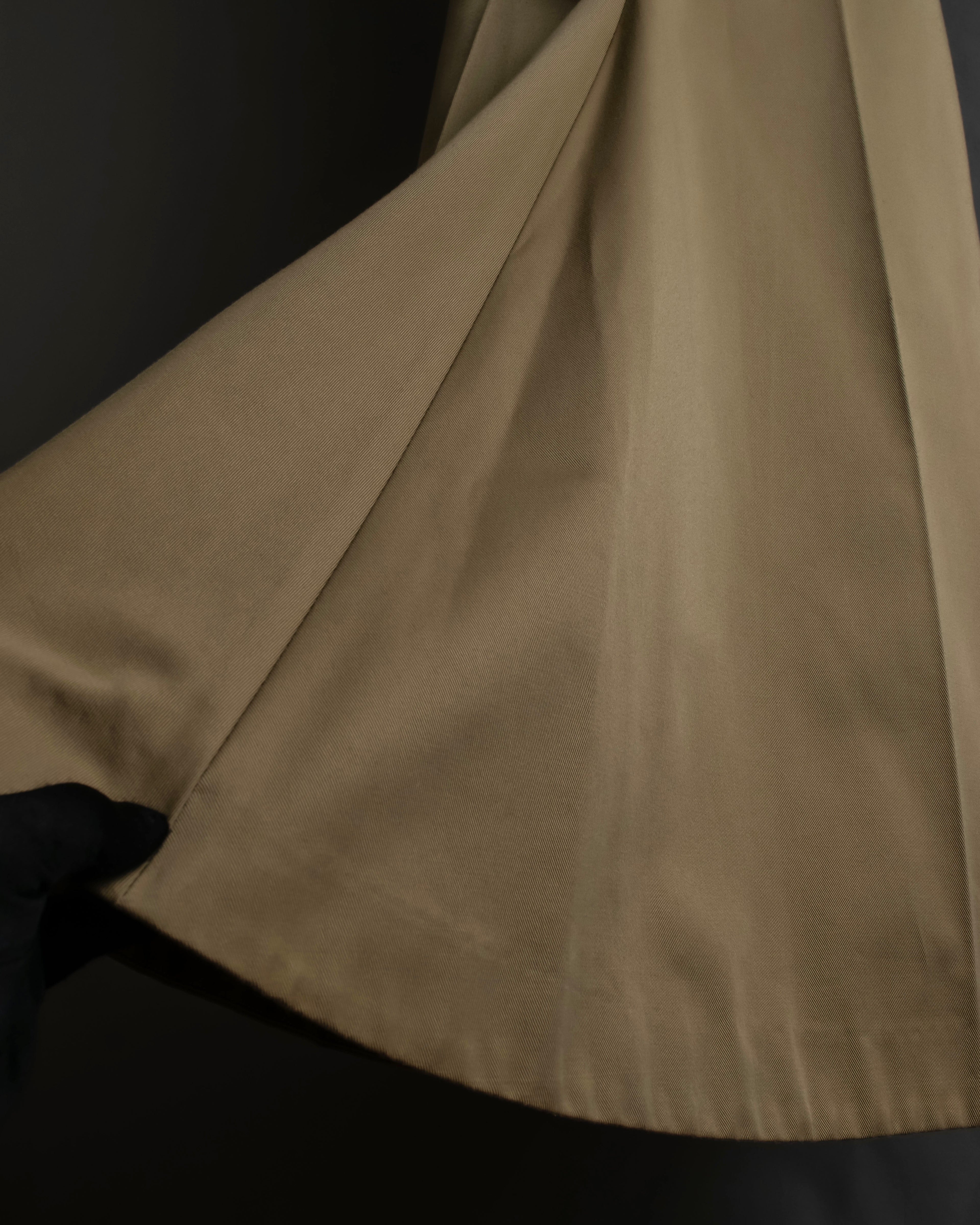 "Y's" 17AW twill woven flare silhouette jump skirt