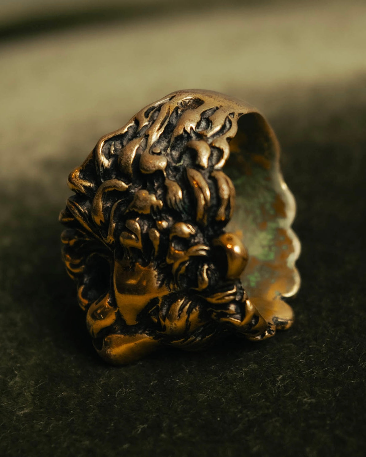 “GUCCI” 2010’s-20’s lion head sculptural ring