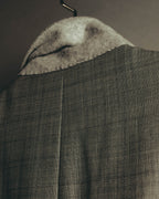 "MONSIEUR by GIVENCHY" 90's Checked wool tailored blazer