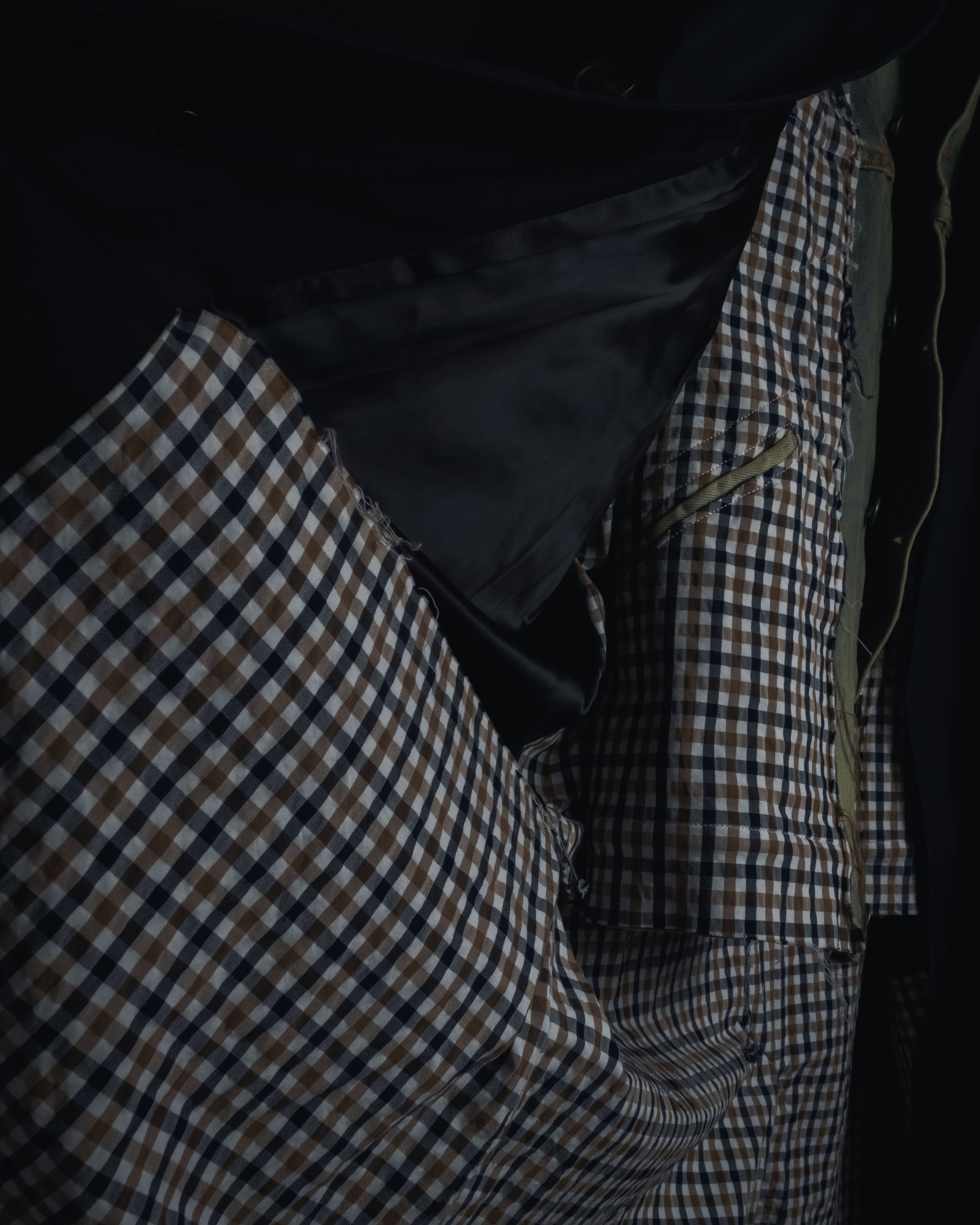 -SPECIAL- "Maison Margiela" 20SS Denim jacket Docking design coat