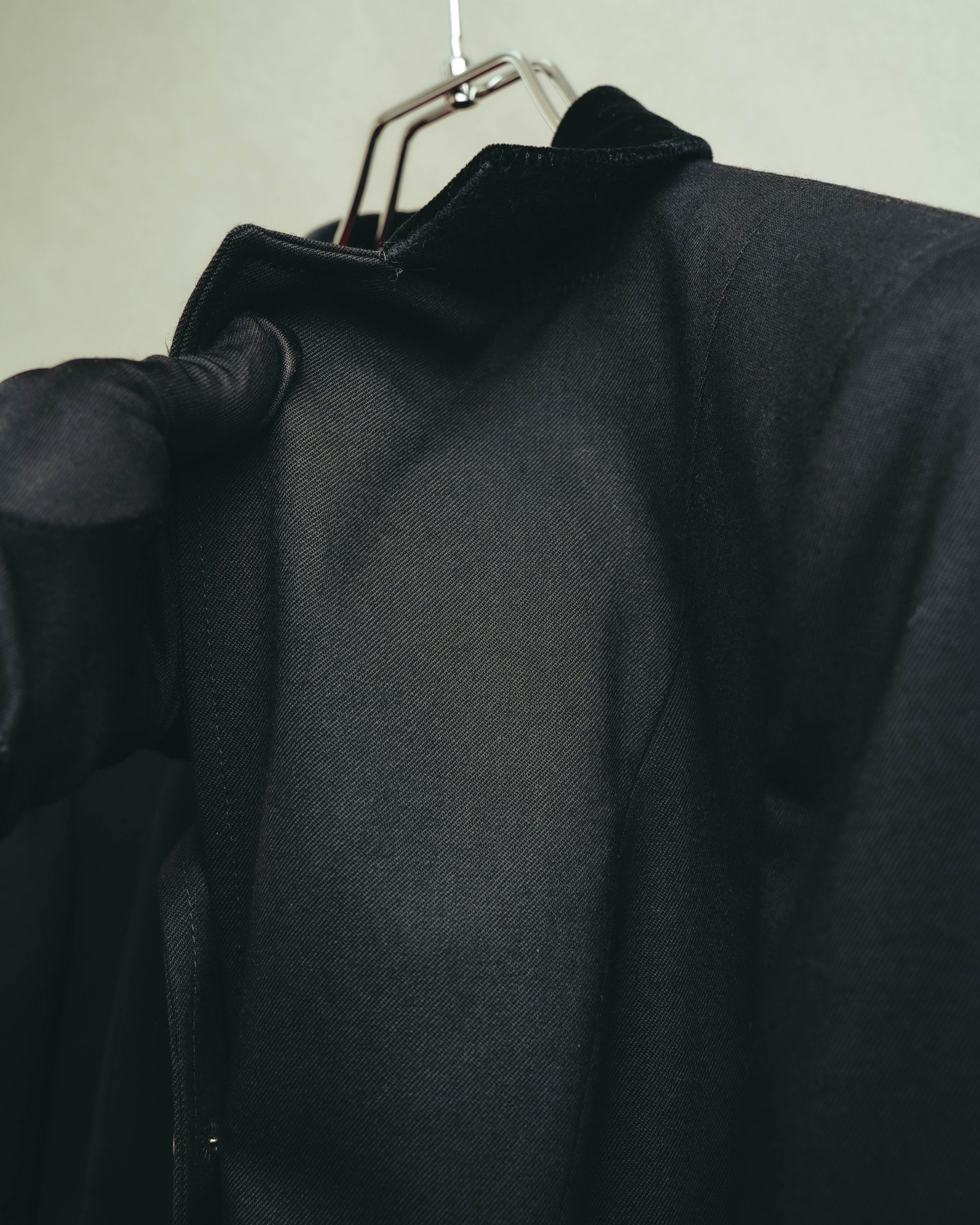 -SPECIAL- “HERMES” 00’s Technical wool equestrian jacket with red lining
