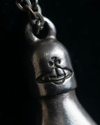 "Vivienne Westwood" Praying hands motif silver necklace