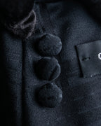 Vintage geometric check oversized tailored jacket