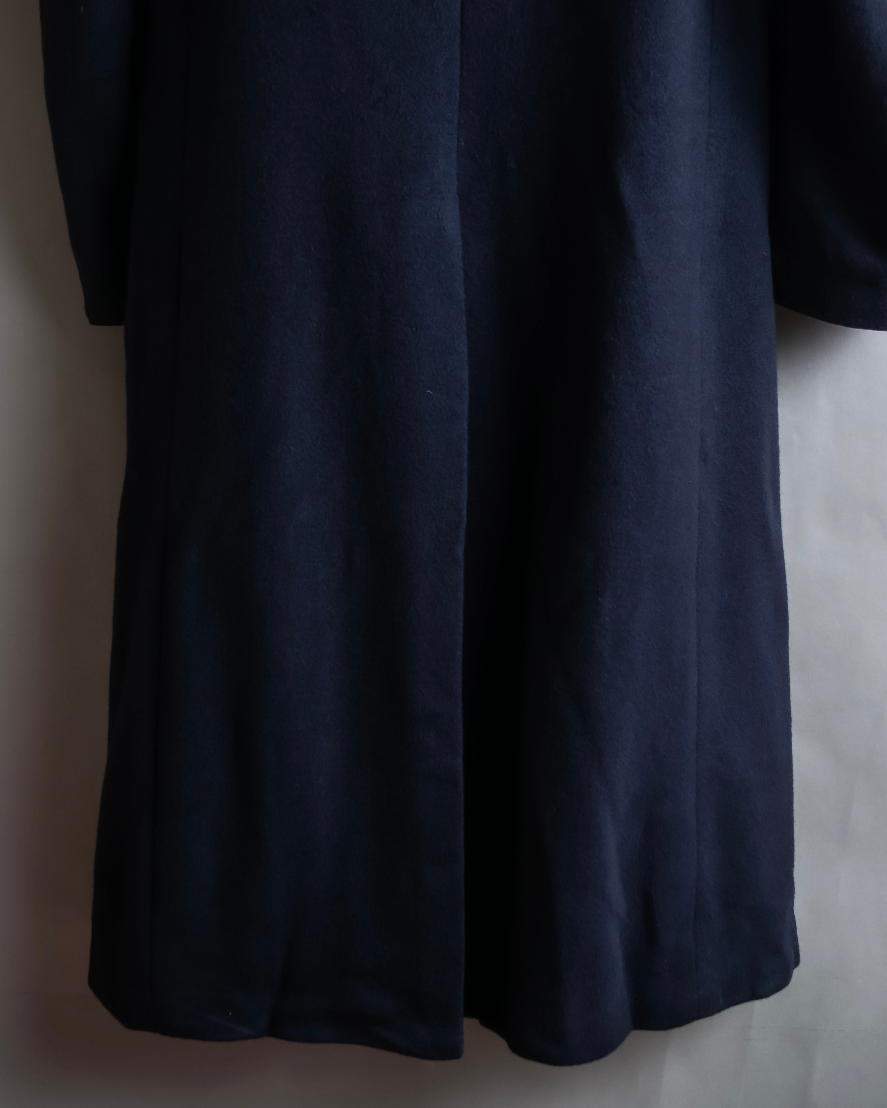 "Polo University Club by Ralph Lauren" Peaked dorapelle double-breasted wool chester coat