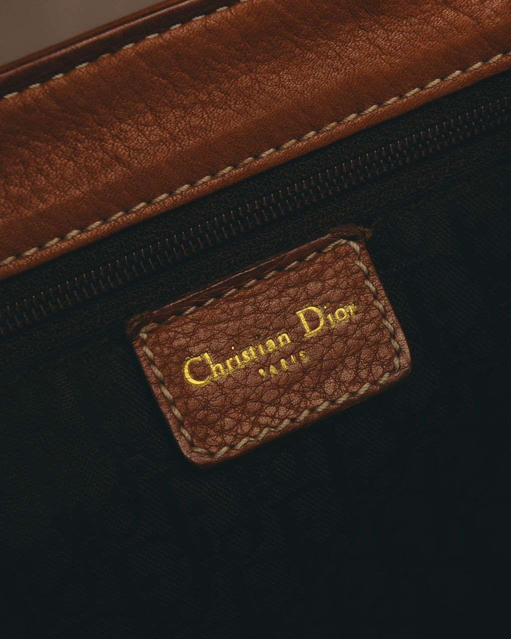 -SPECIAL- “Christian Dior” 2006-2007 Gaucho saddle leather two-way satchel