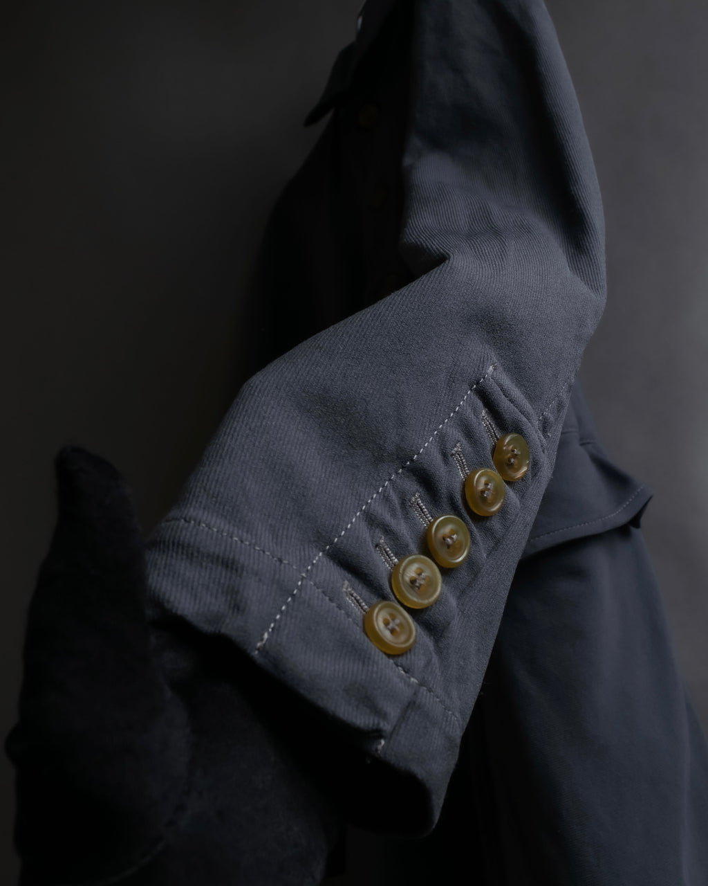 "COMME des GARCONS COMME des GARCONS" Stitchwork placket cut line coat