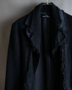 "tricot COMME des GARCONS" Fringe cut design tailored jacket