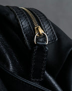 "FENDI" Gathered design leather one-shoulder bag