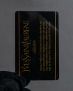 "YVES SAINT LAURENT" Cassandra logo engraved leather bi-fold wallet