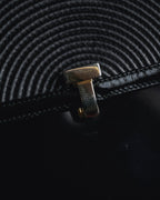 "Tiffany & Co." 80’s-90’s Structured ribbed leather top-handle bag