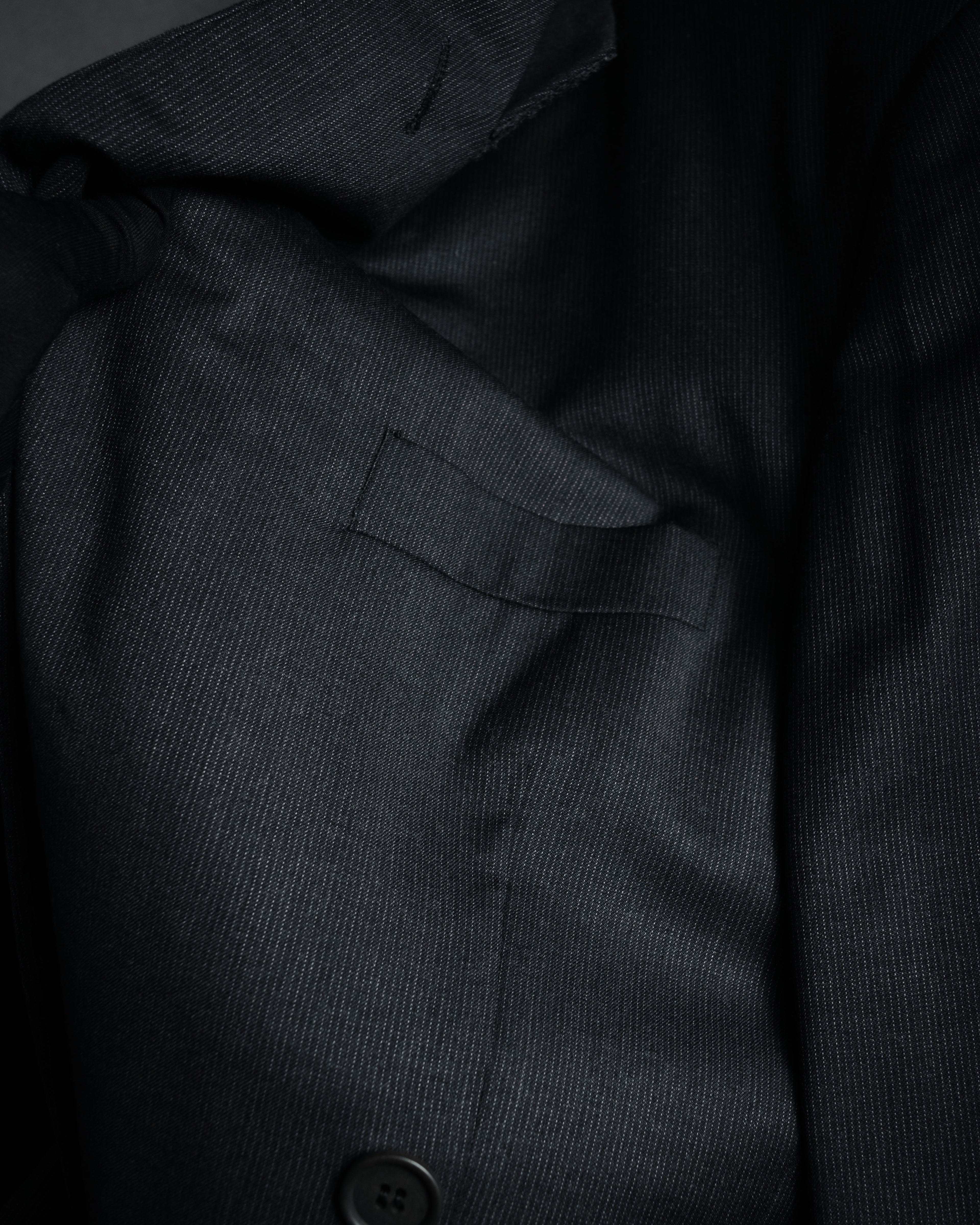 "GIORGIO ARMANI" 90’s draped double breasted suit set-up