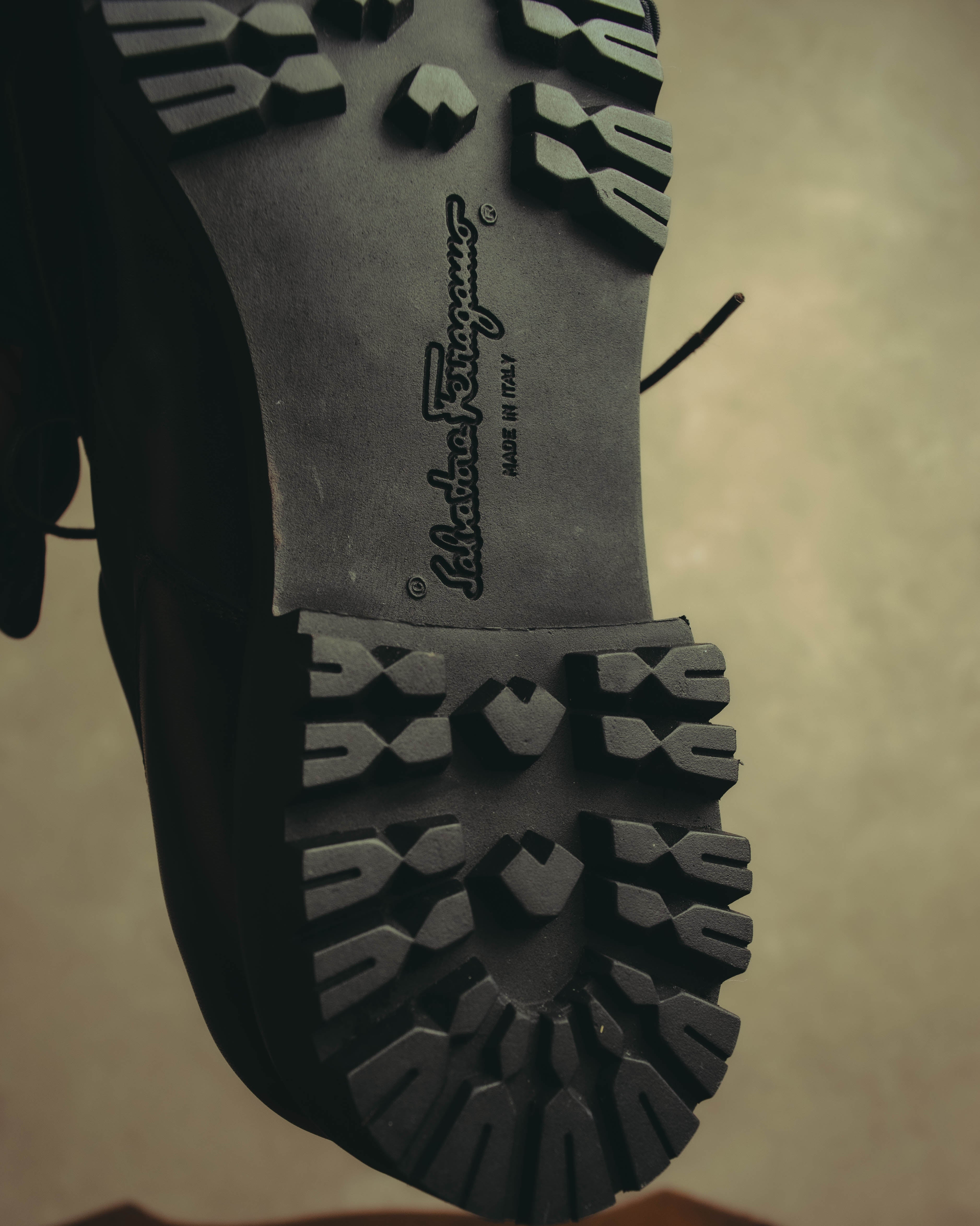 "Salvatore Ferragamo" 90's-00's Kiltie fringe leather derby shoes