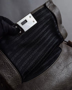 "CELINE" Softly structured leather city bag