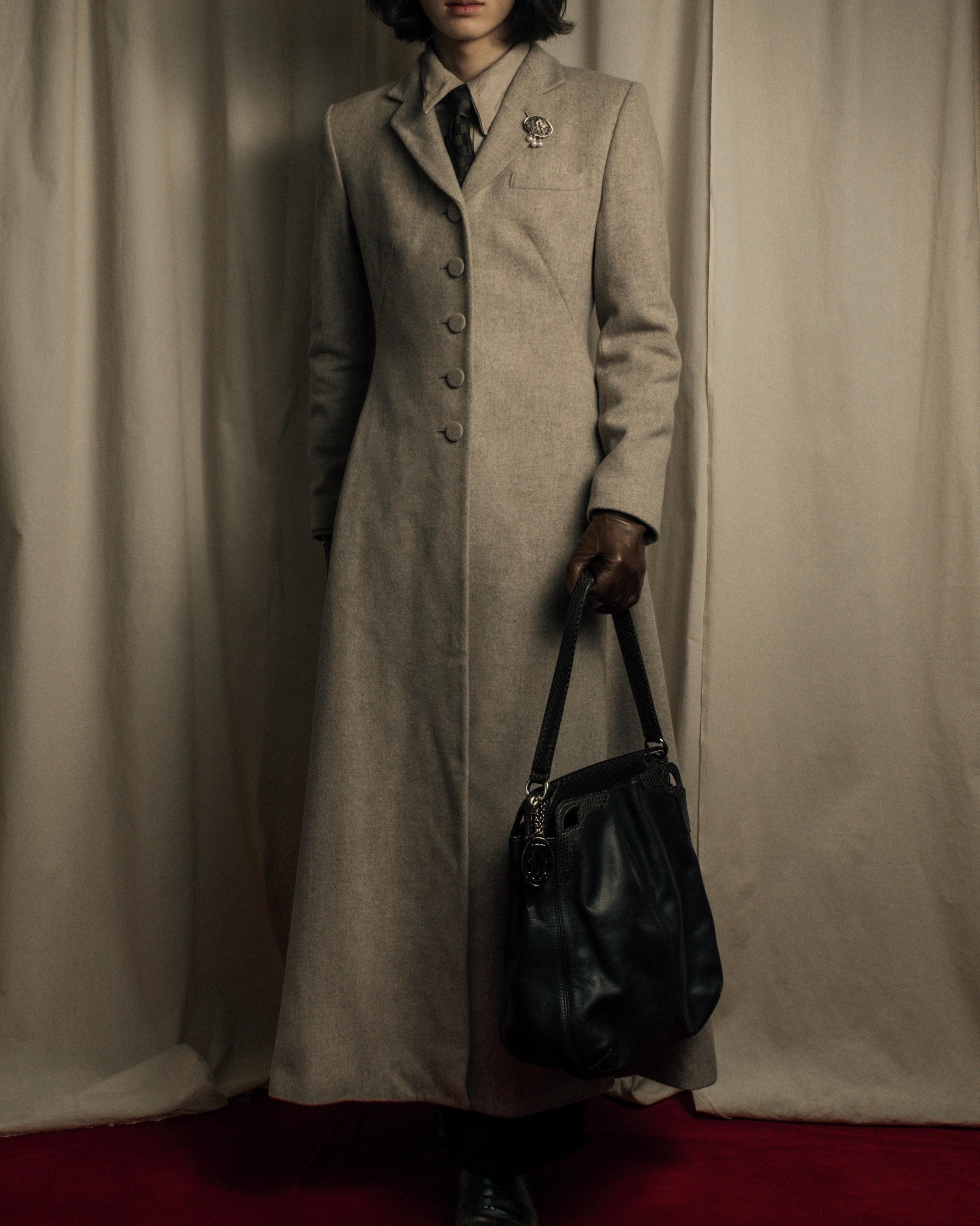 -SPECIAL- "JEAN PAUL GAULTIER"
90's-00's Waist shape A-line silhouette ecryu color super long coat