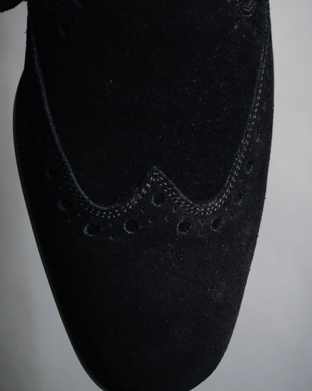 "Salvatore Ferragamo" 00’s-10’s Suede wingtip slip-on loafers